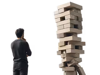 Prototipo construido con herramientas de IA o no-code, referencia visual del bloqueo hacia producción.